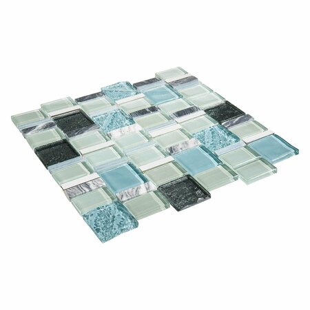 Andova Tiles SAMPLE Estee 2 x 2 Random Mosaic Wall and Floor Tile SAM-ANDEST342